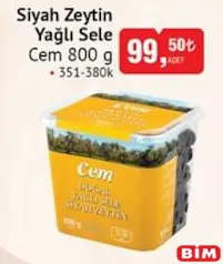 CEM SİYAH ZEYTİN YAĞLI SELE 800 G CEM SİYAH ZEYTİN YAĞLI SELE 800 G
